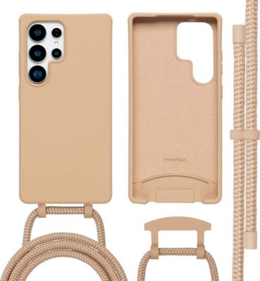 Coque avec cordon IMOSHION pour Samsung Galaxy S25 Ultra - Beige