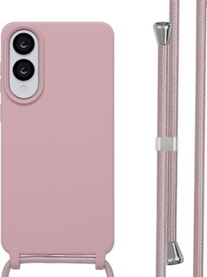 Coque avec cordon IMOSHION pour Samsung Galaxy S25 Edge - Sand Pink