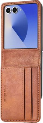 Coque étui IMOSHION pour Samsung Galaxy Z Flip 7 - Marron