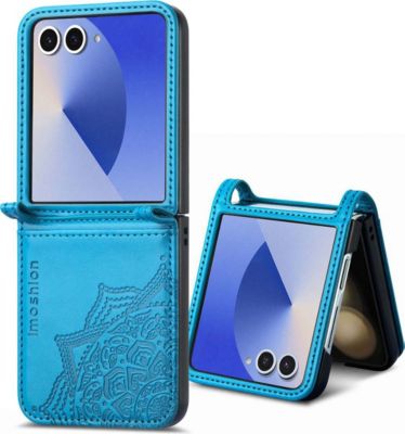 Coque étui IMOSHION pour Samsung Galaxy Z Flip 7 - Turquoise