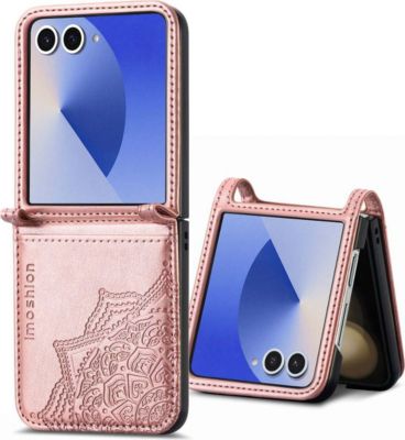 Coque étui IMOSHION pour Samsung Galaxy Z Flip 7 - Rose Doré