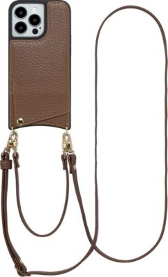 Coque avec cordon SELENCIA pour Apple iPhone 13 Pro - Mocha Brown