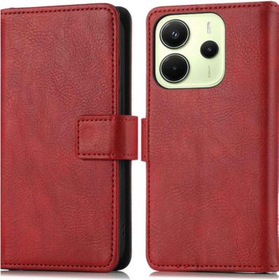 Coque étui IMOSHION pour Xiaomi Redmi Note 14 (4G) - Rouge
