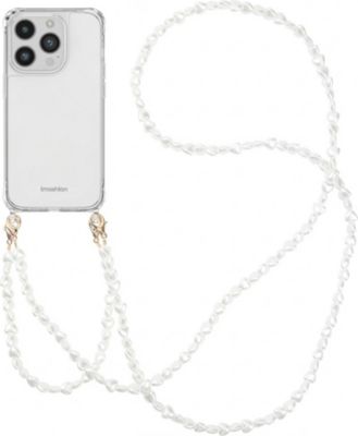 Coque avec cordon IMOSHION pour Apple iPhone 14 Pro - Perles Cœurs