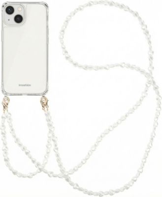 Coque avec cordon IMOSHION pour Apple iPhone 13 - Perles Cœurs