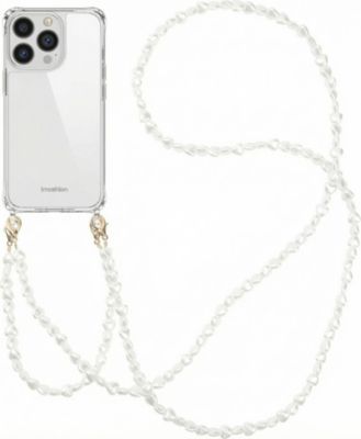 Coque avec cordon IMOSHION pour Apple iPhone 13 Pro - Perles Cœurs