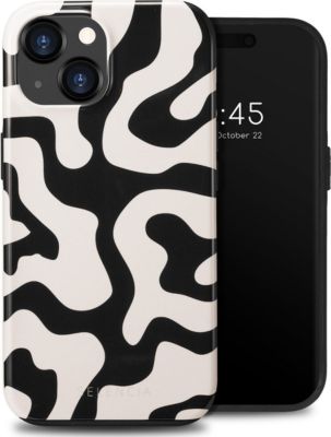 Coque SELENCIA pour Apple iPhone 15 - Art Wave Black