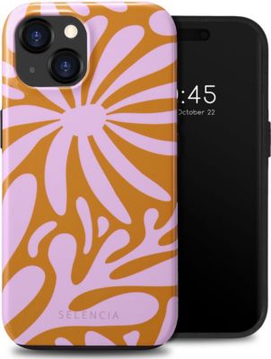 Coque SELENCIA pour Apple iPhone 15 - Modern Bloom Pink