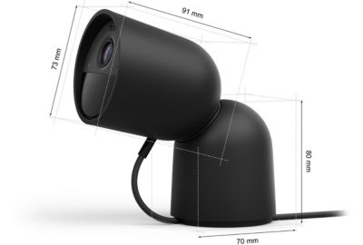 Caméra de surveillance PHILIPS HUE SECURE noire 2K