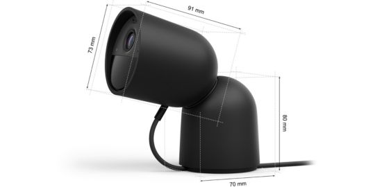Caméra de surveillance PHILIPS HUE SECURE noire 2K