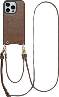 Coque avec cordon SELENCIA pour Apple iPhone 16 Pro - Mocha Brown