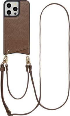 Coque avec cordon SELENCIA pour Apple iPhone 14 Pro - Mocha Brown