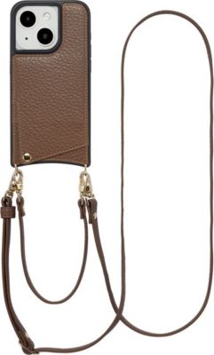 Coque avec cordon SELENCIA pour Apple iPhone 15 - Mocha Brown