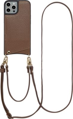 Coque avec cordon SELENCIA pour Apple iPhone 15 Pro - Mocha Brown