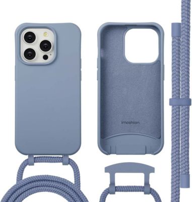 Coque avec cordon IMOSHION pour Apple iPhone 14 Pro - Ash Blue