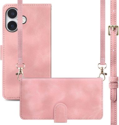 Etui avec cordon IMOSHION pour Apple iPhone 16 - Rose