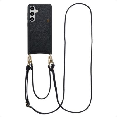 Coque avec cordon SELENCIA pour Samsung Galaxy S25 / S24 - Noir