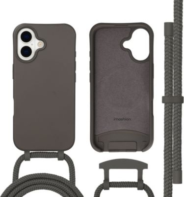 Coque avec cordon IMOSHION pour Apple iPhone 17 - Black Coffee