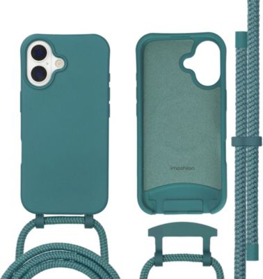 Coque avec cordon IMOSHION pour Apple iPhone 17 - Vert foncé