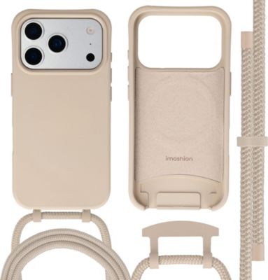 Coque avec cordon IMOSHION pour Apple iPhone 17 Pro Max - Nude