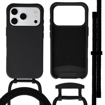 Coque avec cordon IMOSHION pour Apple iPhone 17 Pro Max - Noir