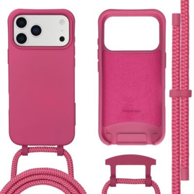 Coque avec cordon IMOSHION pour Apple iPhone 17 Pro Max - Raspberry