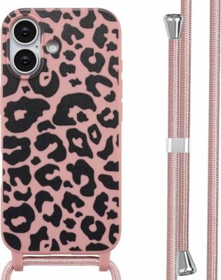 Coque avec cordon IMOSHION pour Apple iPhone 17 - Animal Pink