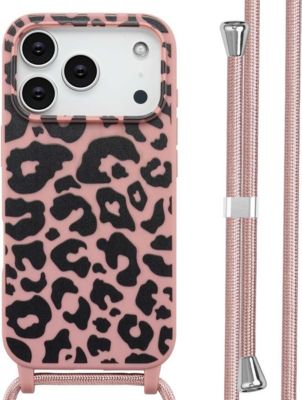 Coque avec cordon IMOSHION pour Apple iPhone 17 Pro - Animal Pink