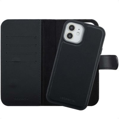 Coque étui SELENCIA pour Apple iPhone 12 (Pro) - Noir