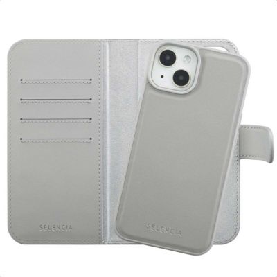 Coque étui SELENCIA pour Apple iPhone 14 / 13 - Gris