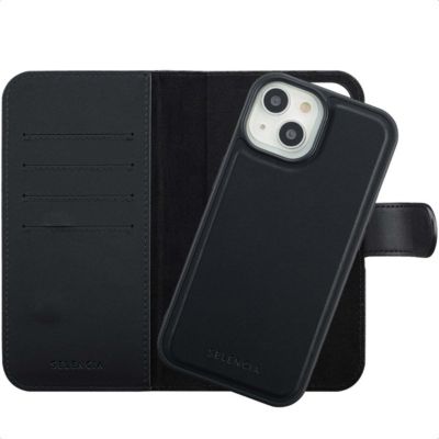 Coque étui SELENCIA pour Apple iPhone 15 - Noir