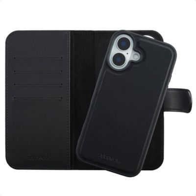 Coque étui SELENCIA pour Apple iPhone 16 - Noir