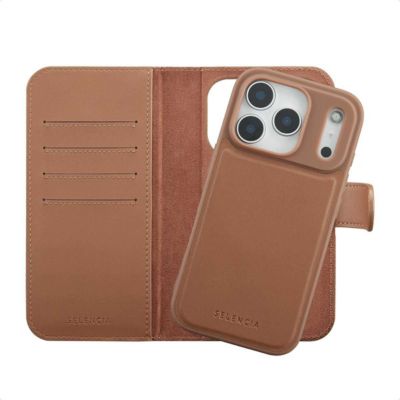 Coque étui SELENCIA pour Apple iPhone 17 Pro - Marron