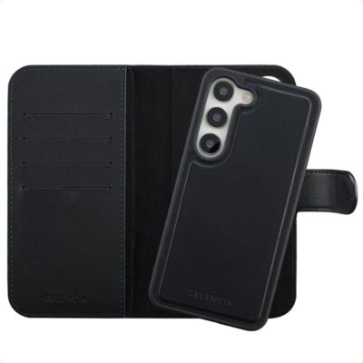 Coque étui SELENCIA pour Samsung Galaxy S23 - Noir