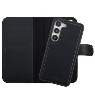 Coque étui SELENCIA pour Samsung Galaxy S23 - Noir