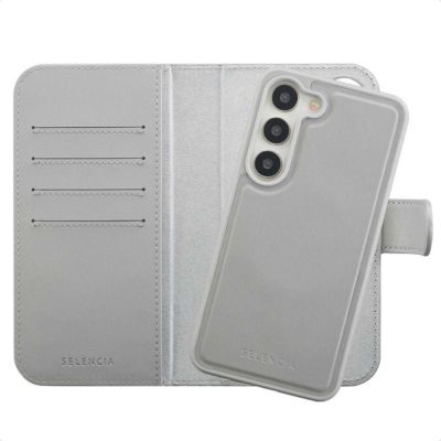 Coque étui SELENCIA pour Samsung Galaxy S23 - Gris