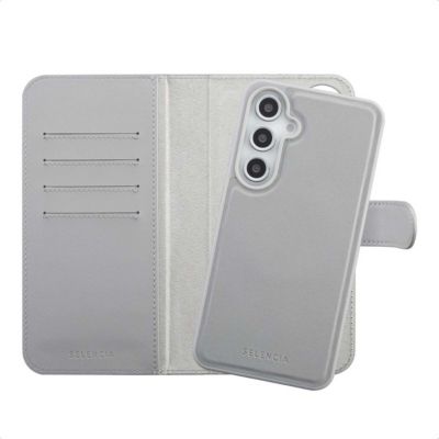 Coque étui SELENCIA pour Samsung Galaxy S24 FE - Gris