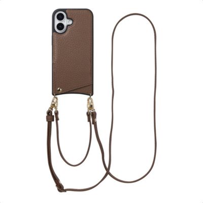 Coque avec cordon SELENCIA pour Apple iPhone 17 - Mocha Brown