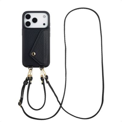 Coque avec cordon SELENCIA pour Apple iPhone 17 Pro - Noir