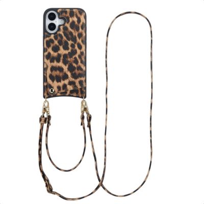 Coque avec cordon SELENCIA pour Apple iPhone 17 - Leopard