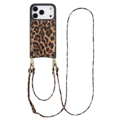 Coque avec cordon SELENCIA pour Apple iPhone 17 Pro - Leopard