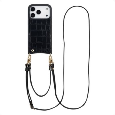 Coque avec cordon SELENCIA pour Apple iPhone 17 Pro - Noir