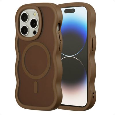 Coque SELENCIA pour Apple iPhone 14 Pro - Mocha Brown