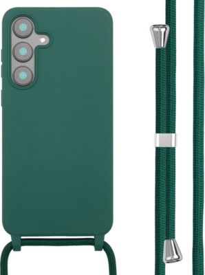 Coque avec cordon IMOSHION pour Samsung Galaxy S25 FE - Vert foncé
