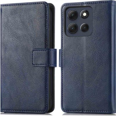 Coque étui IMOSHION pour Motorola Moto G86 - Bleu foncé