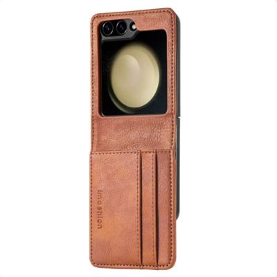 Coque étui IMOSHION pour Samsung Galaxy Z Flip 7 FE - Marron