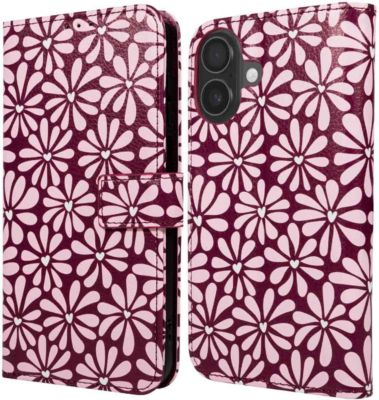 Coque étui IMOSHION pour Apple iPhone 16 - Bloom Love Blush