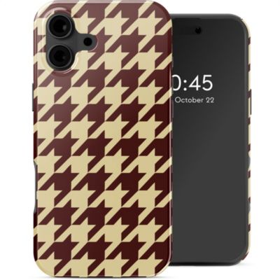 Coque SELENCIA pour Apple iPhone 16 - Pied-de-Poule Coque SELENCIA pour Apple iPhone 16 - Pied-de-Poule