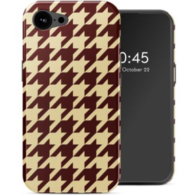 Coque SELENCIA pour Apple iPhone 16e - Pied-de-Poule Coque SELENCIA pour Apple iPhone 16e - Pied-de-Poule