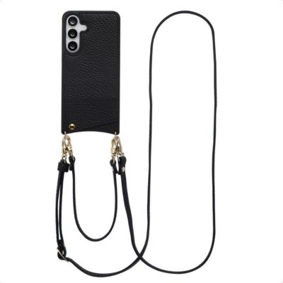 Coque avec cordon SELENCIA pour Samsung Galaxy S25 FE - Noir